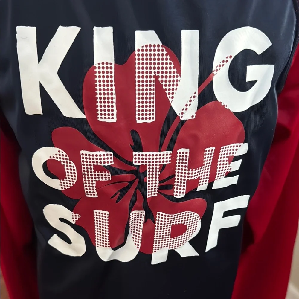 🏊 Gymboree Kids Swim Rashguard: Red and  Navy Blue